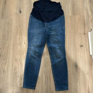 The Maternity Over-the-Belly Perfect Vintage Jean in Decatur Wash